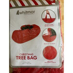 Christmas Tree Red Storage Bag Fits Up To 7.5ft Disassembled Artificial Tree NOS